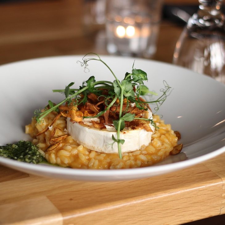Risotto Funghi e Zafferano con Camembert